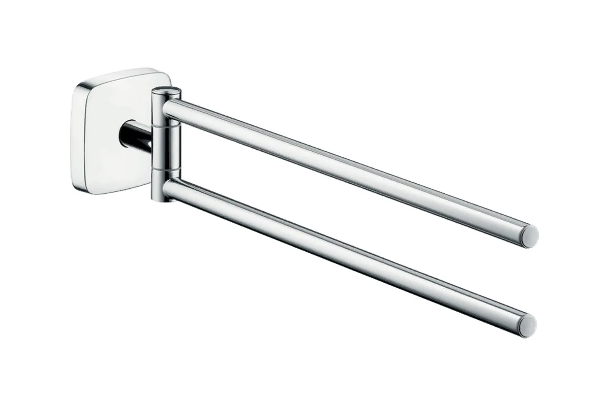 Двойной полотенцедержатель HANSGROHE 41512000 PuraVida 00000008480
