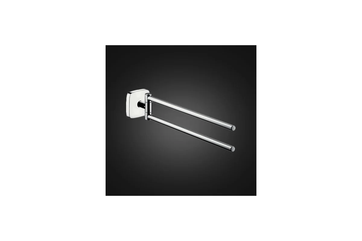 Двойной полотенцедержатель HANSGROHE 41512000 PuraVida 00000008480