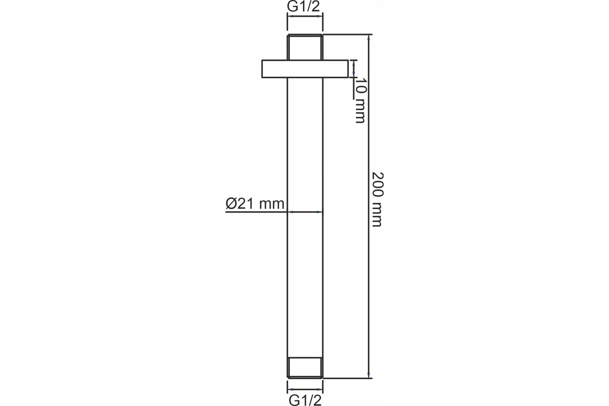 Потолочный излив для душа WasserKRAFT A234