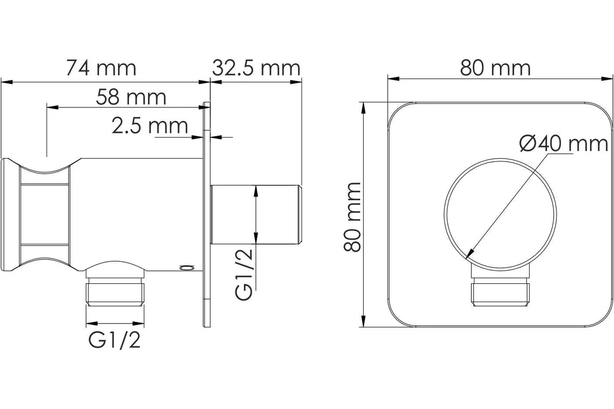 Подключение шланга WasserKRAFT A280