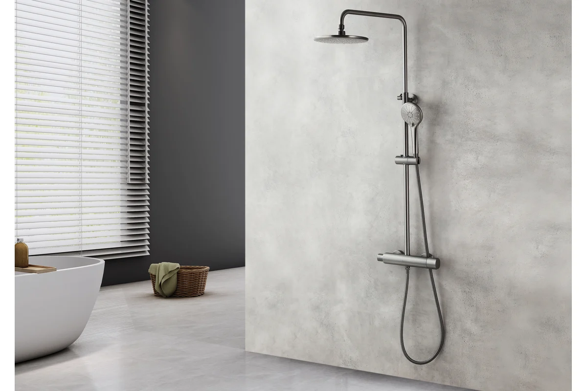 Смеситель для душа Lemark Bronx термостатический LM3770GM