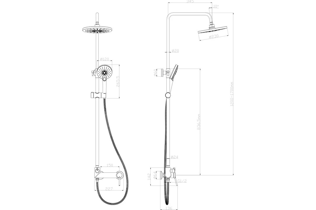 Смеситель для душа Lemark Minima LM3860C