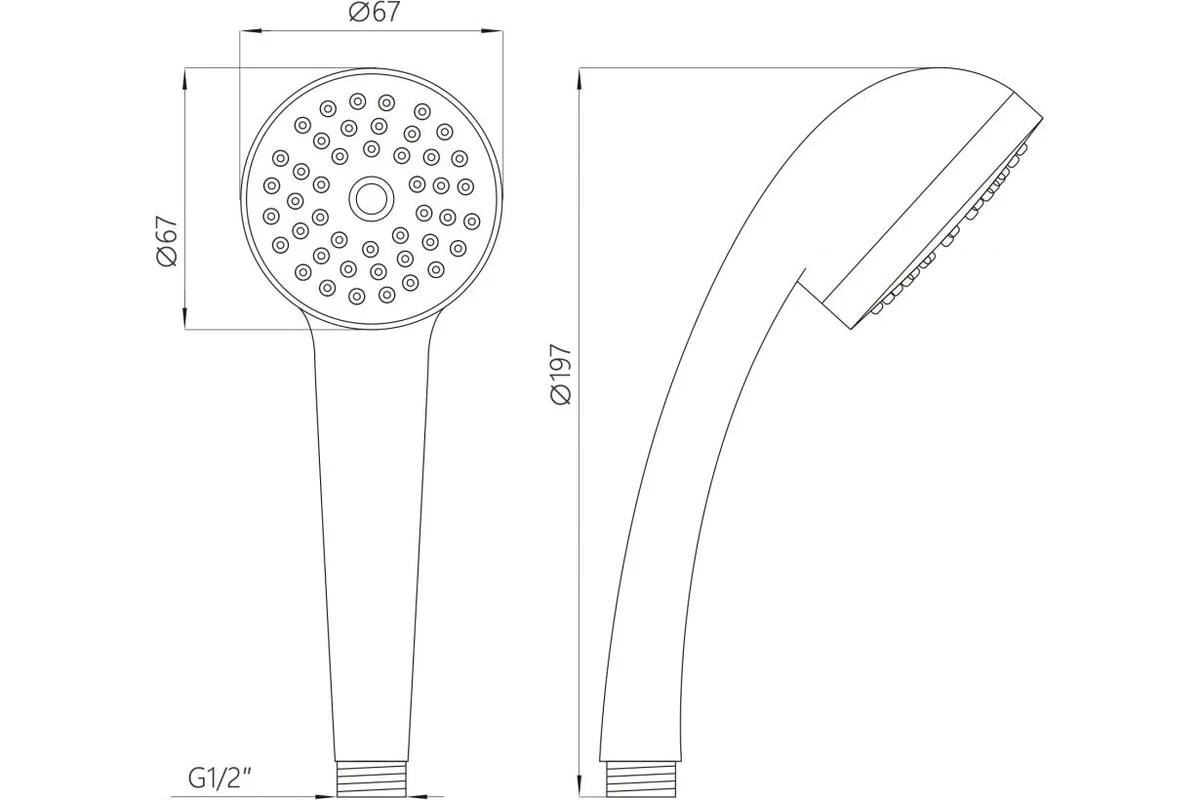 Лейка для душа AV Engineering AVSSS-019