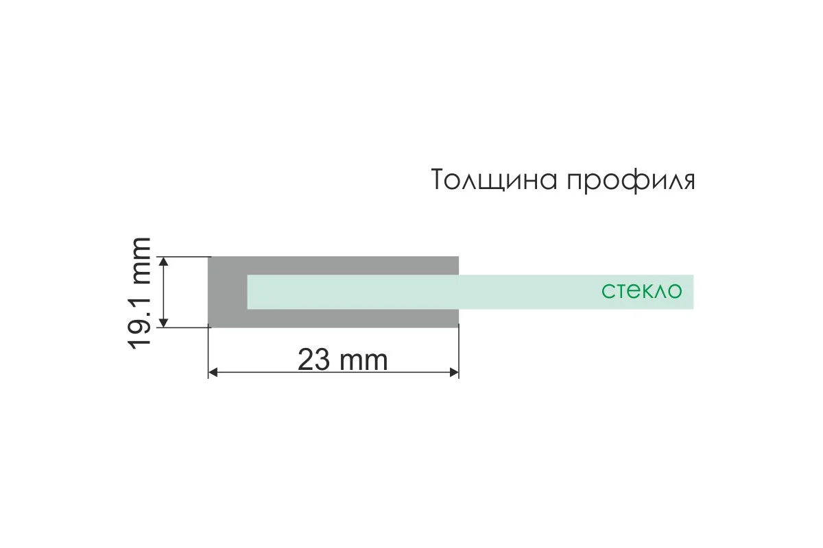 Душевая дверь WasserKraft Эльба (Elbe) 74P12