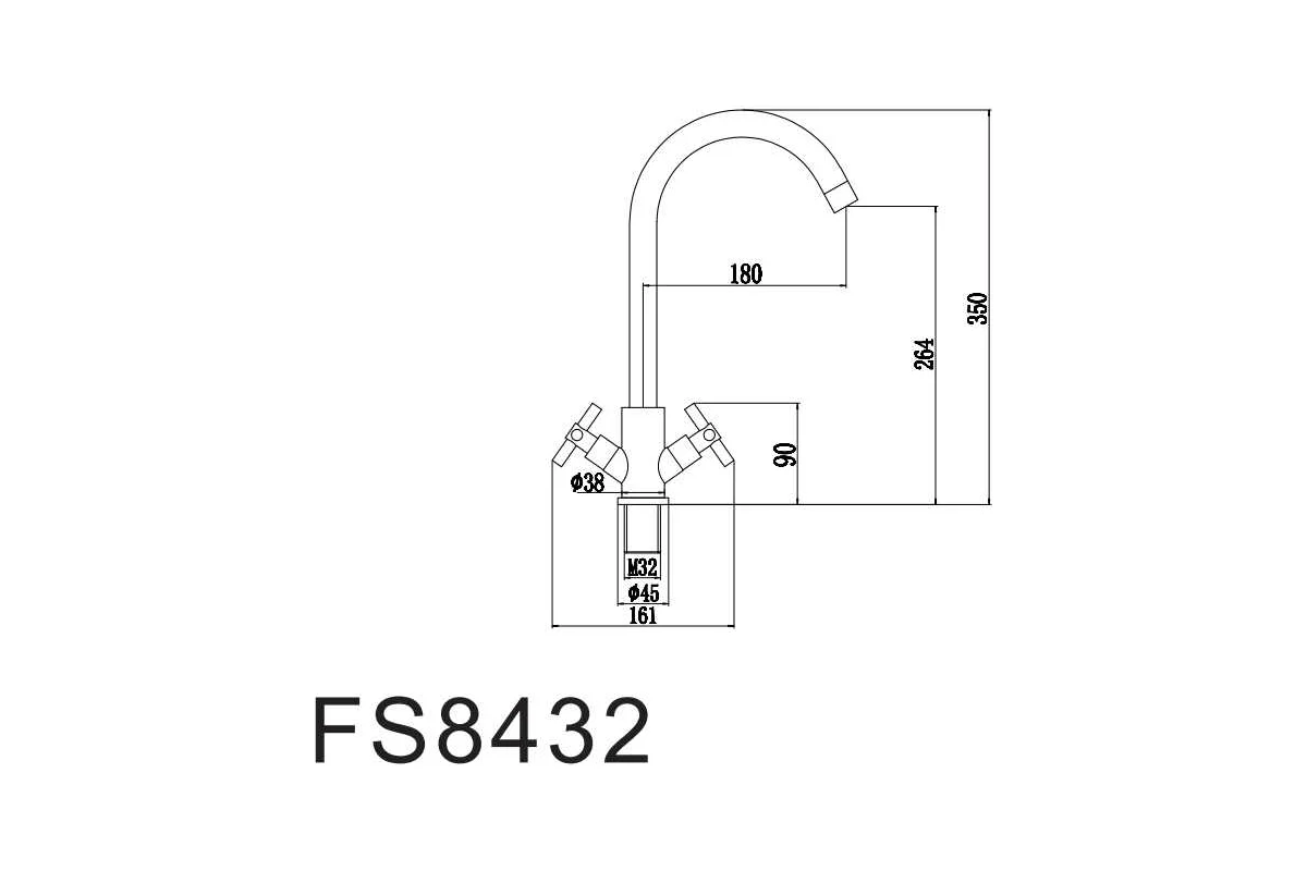 Смеситель для кухонной мойки Fmark FS8432