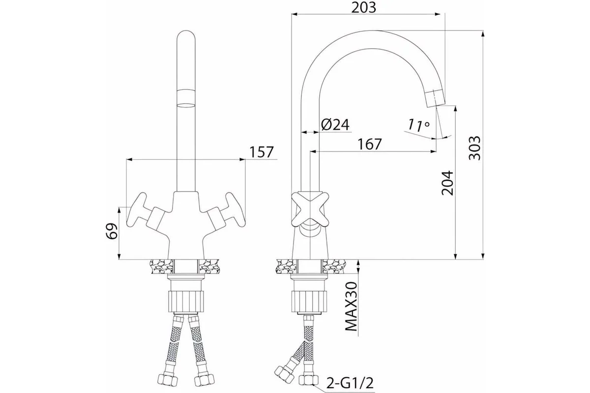 Смеситель для кухни IDDIS Acros ACRSB00i05