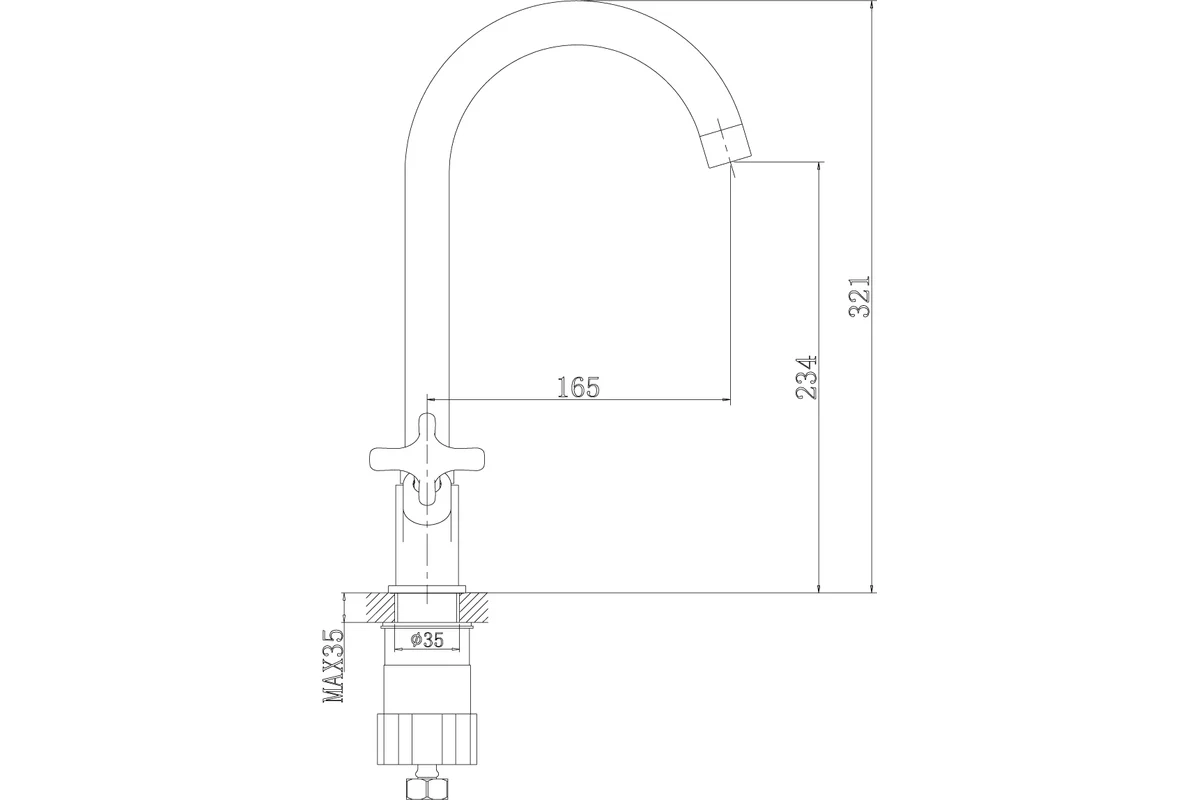 Смеситель для раковины Rossinka RS39-72U