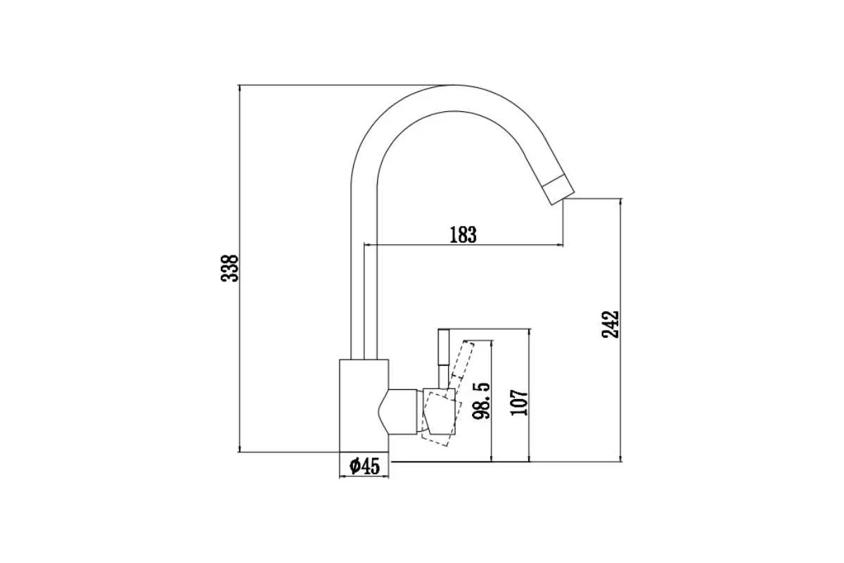 Смеситель для кухонной мойки Fmark FS8232H