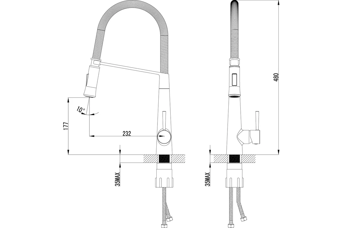 Смеситель Lemark Soul для кухни LM6002C