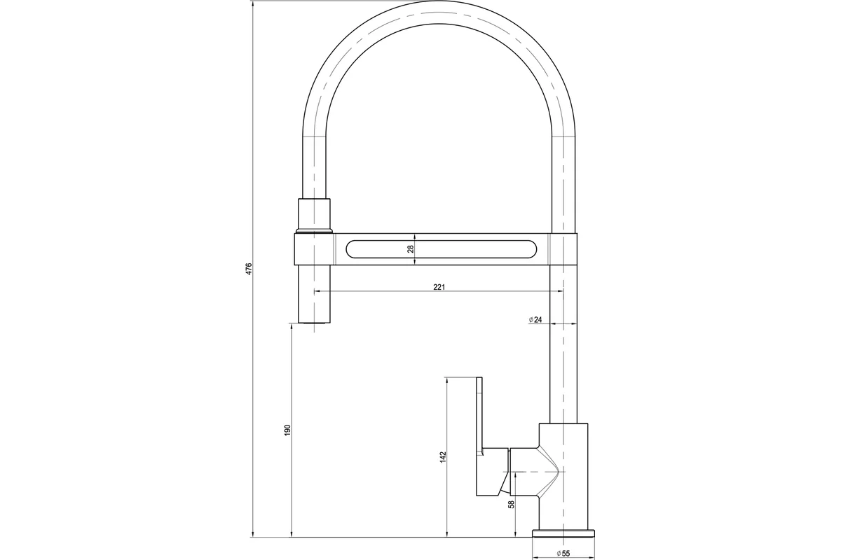Смеситель Lemark Soul для кухни LM6006C