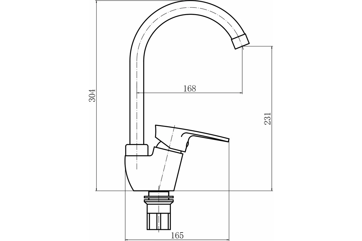 Смеситель для кухни Plstart PL4105-7
