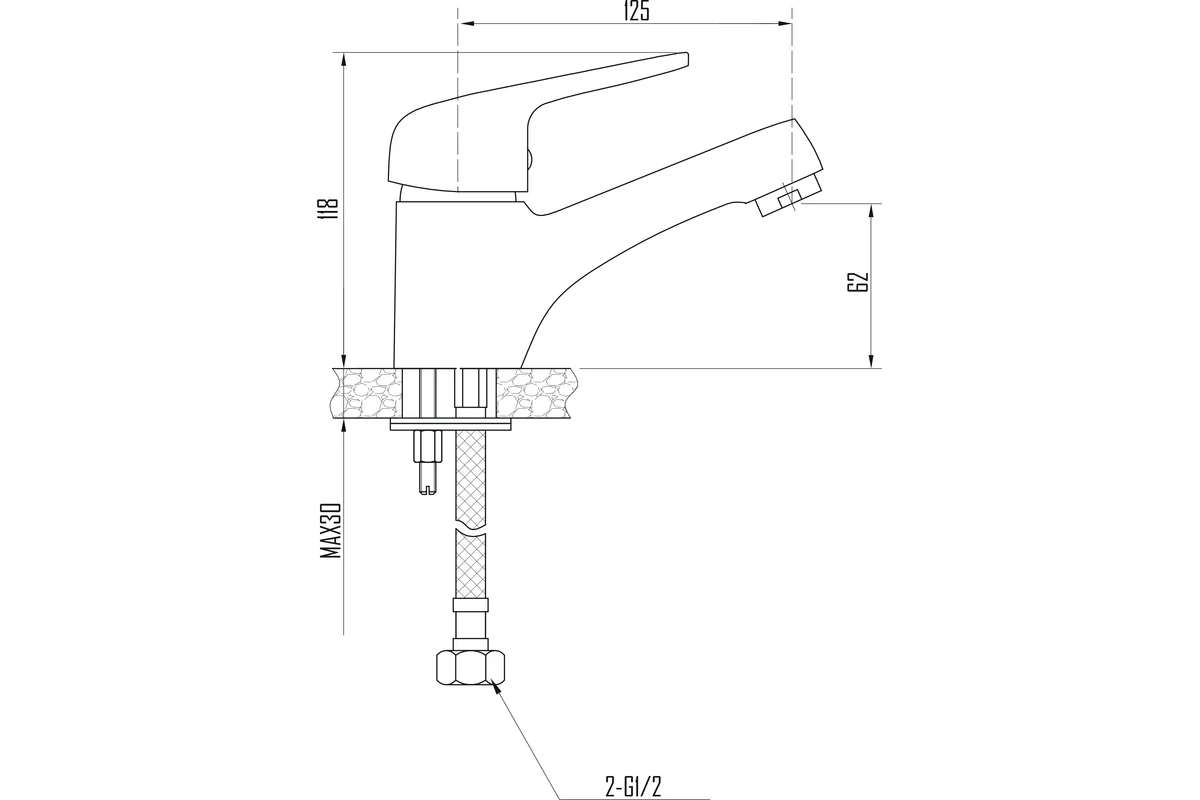 Смеситель для раковины DEVIDA URBI DVL0741-07