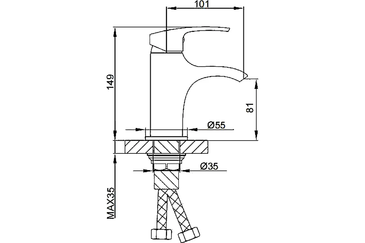 Смеситель для раковины FRAP F1069