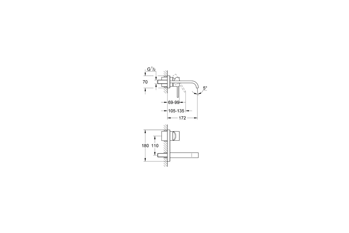 Смеситель для раковины GROHE Allure 19309000