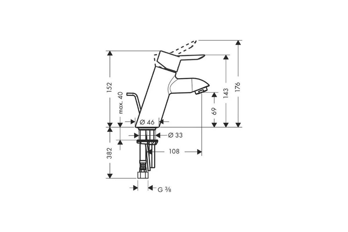 Смеситель для раковины Hansgrohe Focus S 31701000