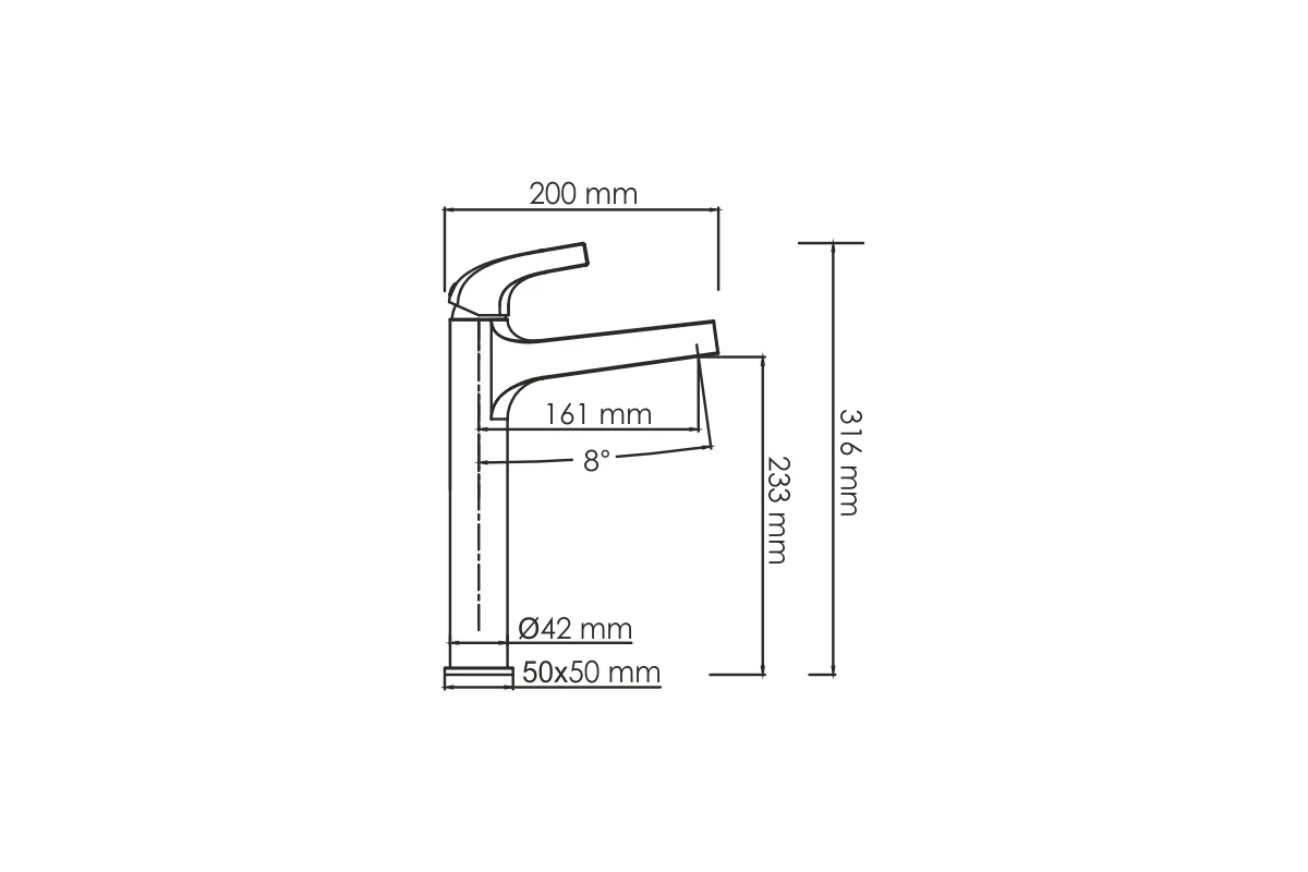 Смеситель для умывальника WasserKRAFT Sauer 7103H