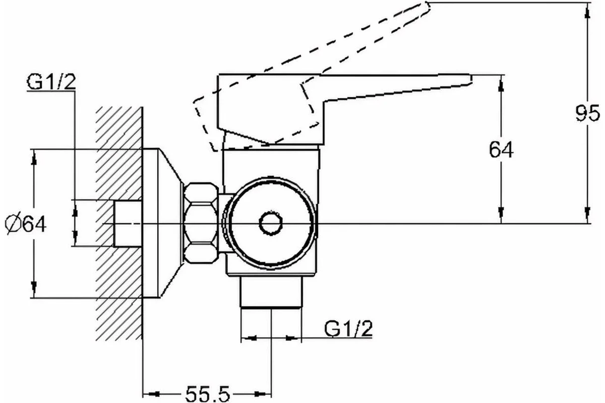 Смеситель для душа G-Lauf NUD5-A045
