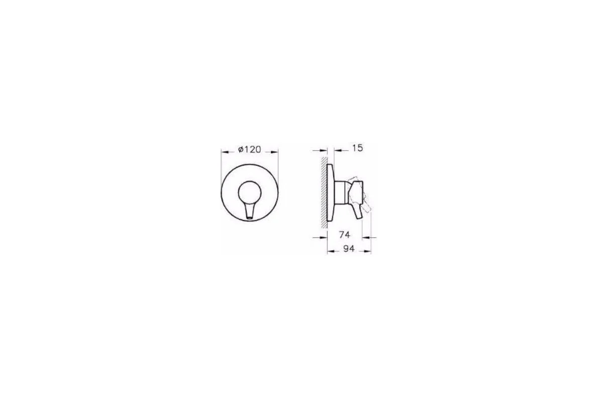Смеситель для душа VITRA Nest Trendy A42229EXP