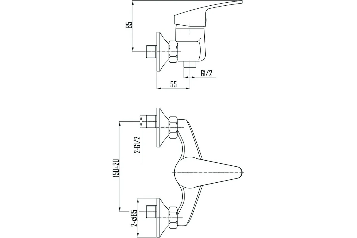 Смеситель для душа DEVIDA ELSI DVL0331-05