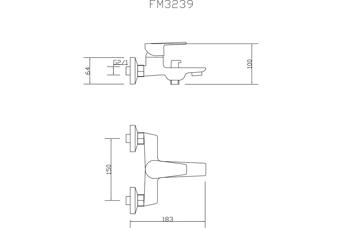 Смеситель для ванны Fmark FM3239