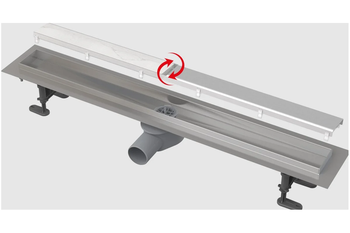 Водоотводящий желоб Alca Plast APZ13-DOUBLE9-650