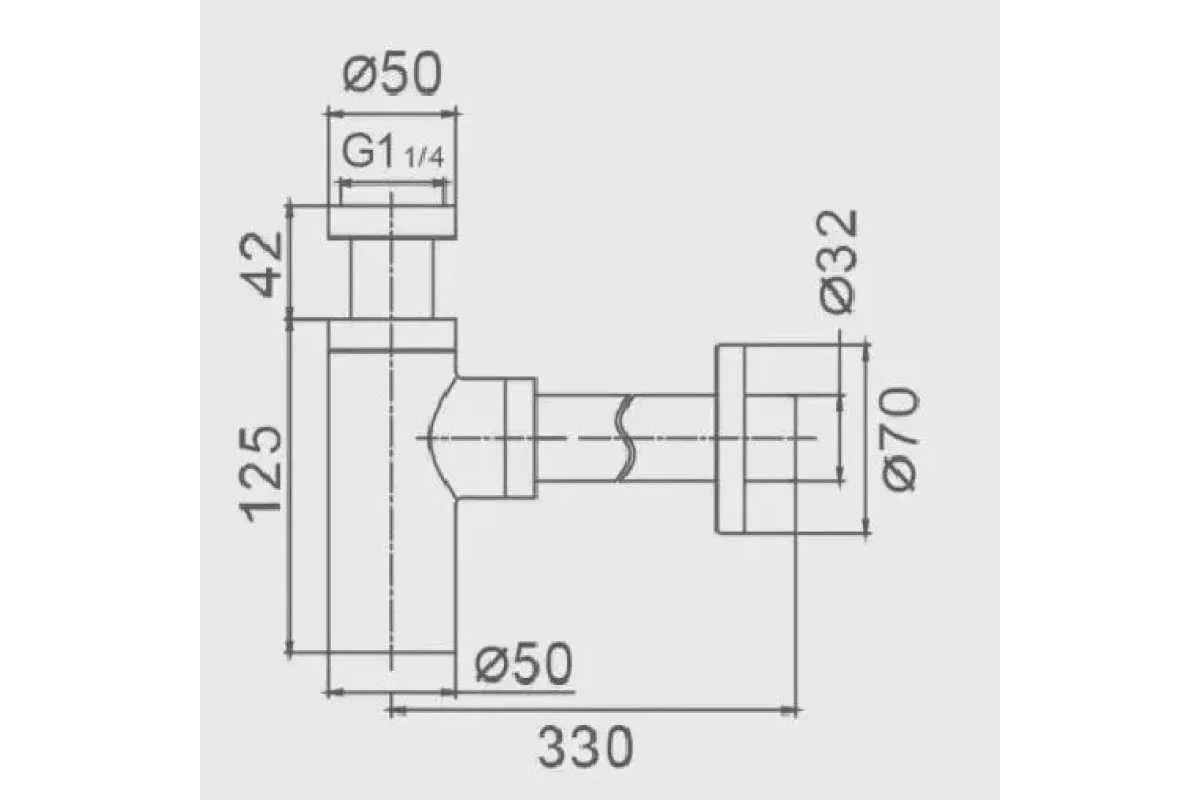 Сифон для раковины HAIBA хром HB80-1