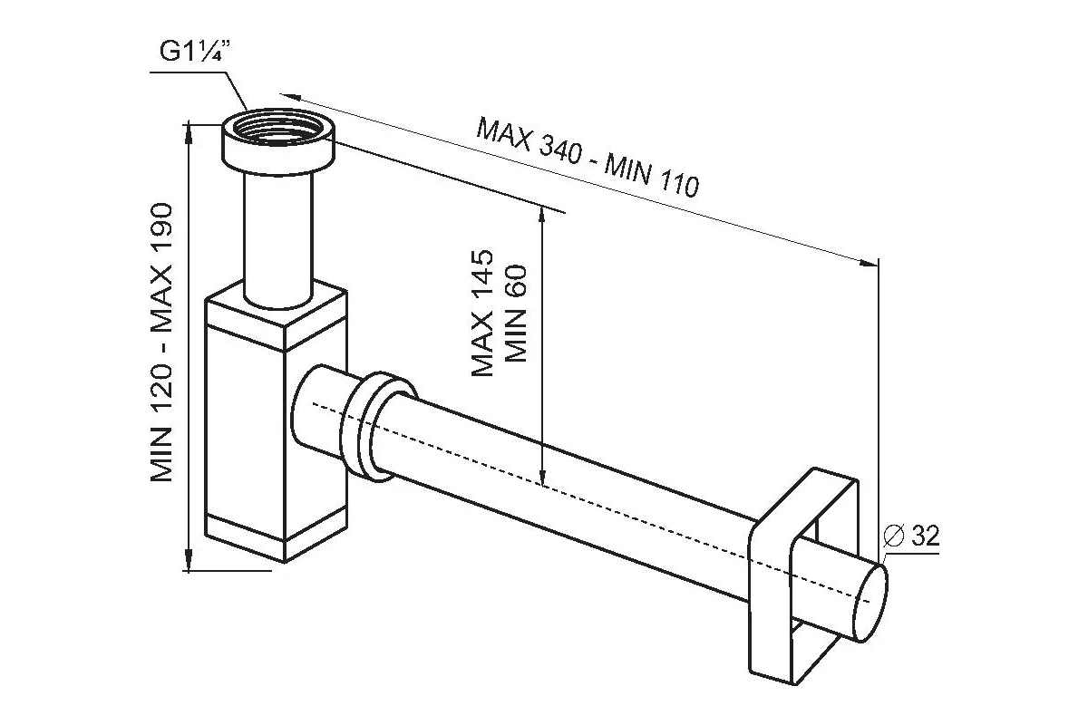 Сифон для раковины SantecPro AQ4832R