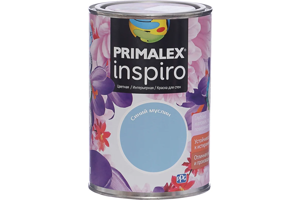 Краска PRIMALEX Inspiro Синий Муслин 420142
