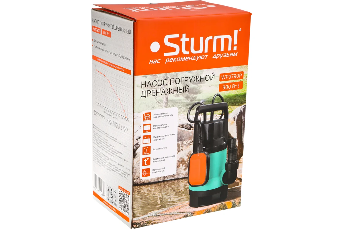 Погружной дренажный насос Sturm WP9790P