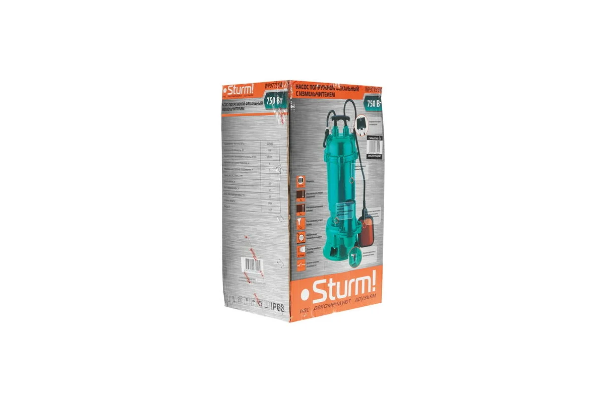 Погружной фекальный насос STURM WP9775SW