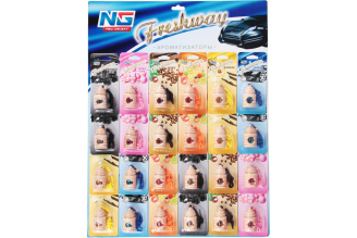 Подвесной ароматизатор NEW GALAXY Freshway дисплей, Микс, 794-390