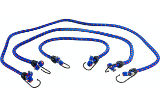 Набор резинок для крепления багажа РемоКолор 3 штуки (10мм х 0,6м; 0,9м; 1,2м) 62-5-320