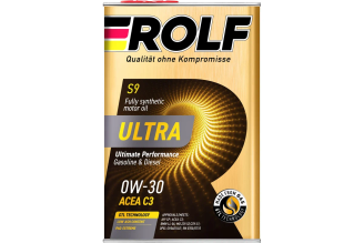 Моторное масло Rolf Ultra SAE 0W-30 API SP ACEA C3 4 л 322942