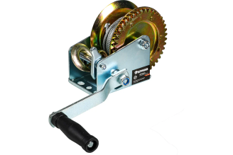 Ручная шестеренчатая лебедка ЕРМАК TRT 1101C металлический трос, 450кг, длина троса 10м 737-009