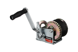 Ручная шестеренчатая лебедка FALCO трос - ремень 450кг, 8,5м 737-016