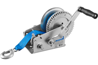 Ручная барабанная лебедка Зубр ПРОФЕССИОНАЛ ленточная 1,1т 10м 43115-1.1