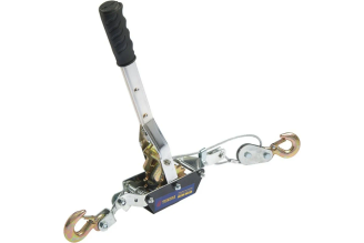 Рычажная лебедка TUNDRA двойное храповое колесо, тяга 2 т, подъем 0.8 т, трос 2 метра 1002759