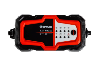 Автоматическое зарядное устройство для АКБ ЕРМАК 6А, аналоговое управление 721-013