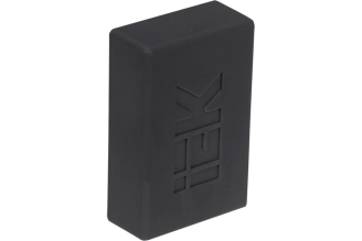 Заглушка IEK ELECOR КМЗ 15х10 черная EL-KK10D-Z-015-010-K02, 4 шт.