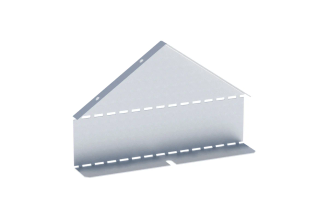 Заглушка двускатной крышки EKF на лоток 50х200мм HDZ zkdsk50200-HDZ