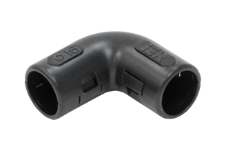Открывающийся поворот IEK 90° CI16G черный CTA10D-CIG16-K02-050