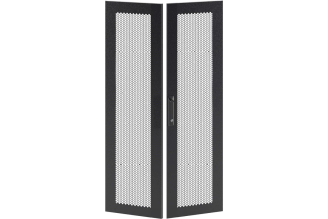 Дверь DKC перфорированная двухстворчатая для IT CQE 2200x800 RAL9005 RBITCPMD2280