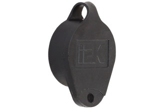 Накладка на замок IEK YZZ-19-24 d=24, черная