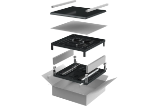 Комплект основание и крыша ITK LINEA N LN05-XXX68-Y 600х800 мм для шкафа 28-47U, черный