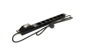 Блок розеток Hyperline SHE19-7SH-BF-2.5EU 7 Schuko 16 А 457836