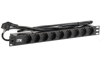 Блок розеток ITK PDU 9 мест PH22-9D1 с кабелем 2 м