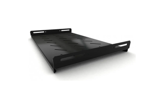 Стационарная полка Hyperline 485x300 мм 20 кг черная 397120