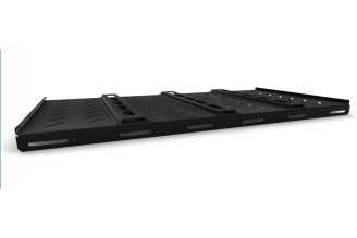 Стационарная усиленная полка Hyperline TSH3H-1050-RAL9004 485х1050 мм 397134