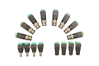 Комплект разъемов ComOnyx на 4 видеокамеры, 8 BNC, 4 пары DC (мама + папа), CO-KC-003, 121-003