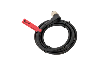Кабель-разъем EKF M12 4-PIN угловой PLG-12L-4-2